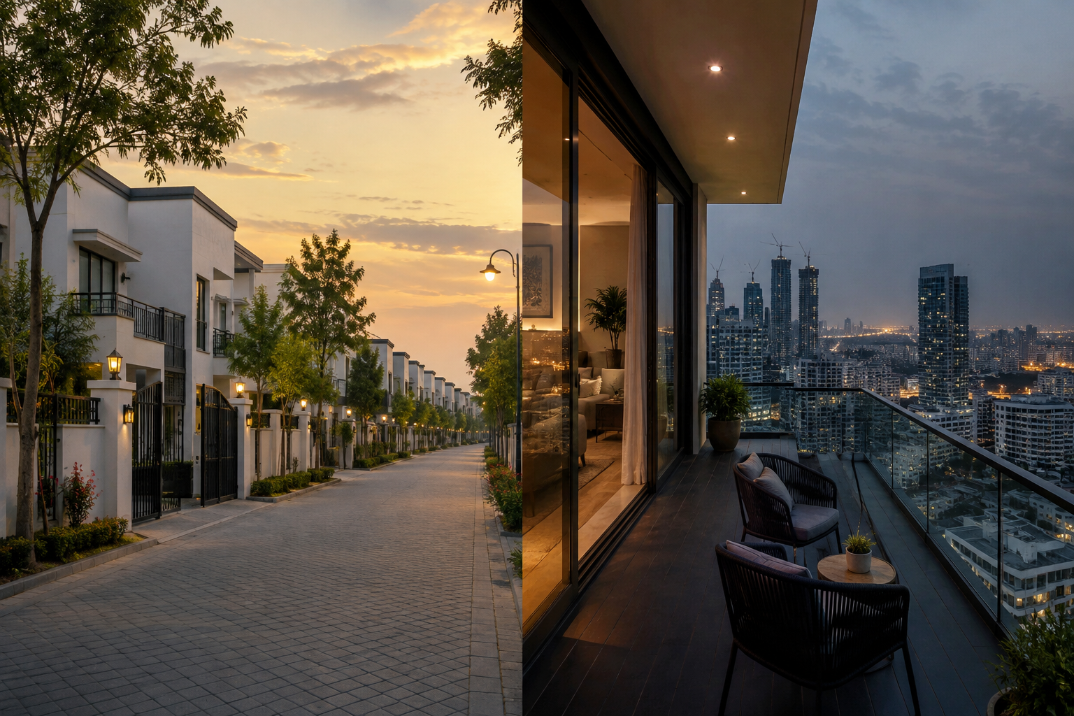 Gated Villa Community vs. High-Rise Penthouse: Where Should You Lock Your Capital in Delhi NCR?