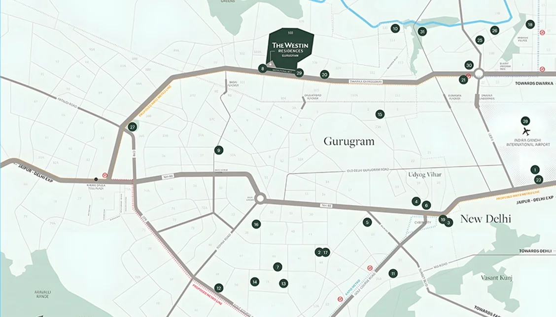 The Westin Residences location